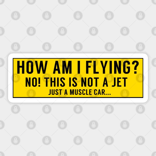 How Am I Flying? Sticker by AR DESIGN